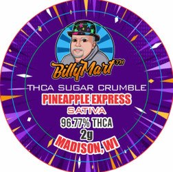 Experience the Vibrant Flavor and Potent Effects of BillyMart™ THCA Crumble – 2 Gram – Pineapple Express