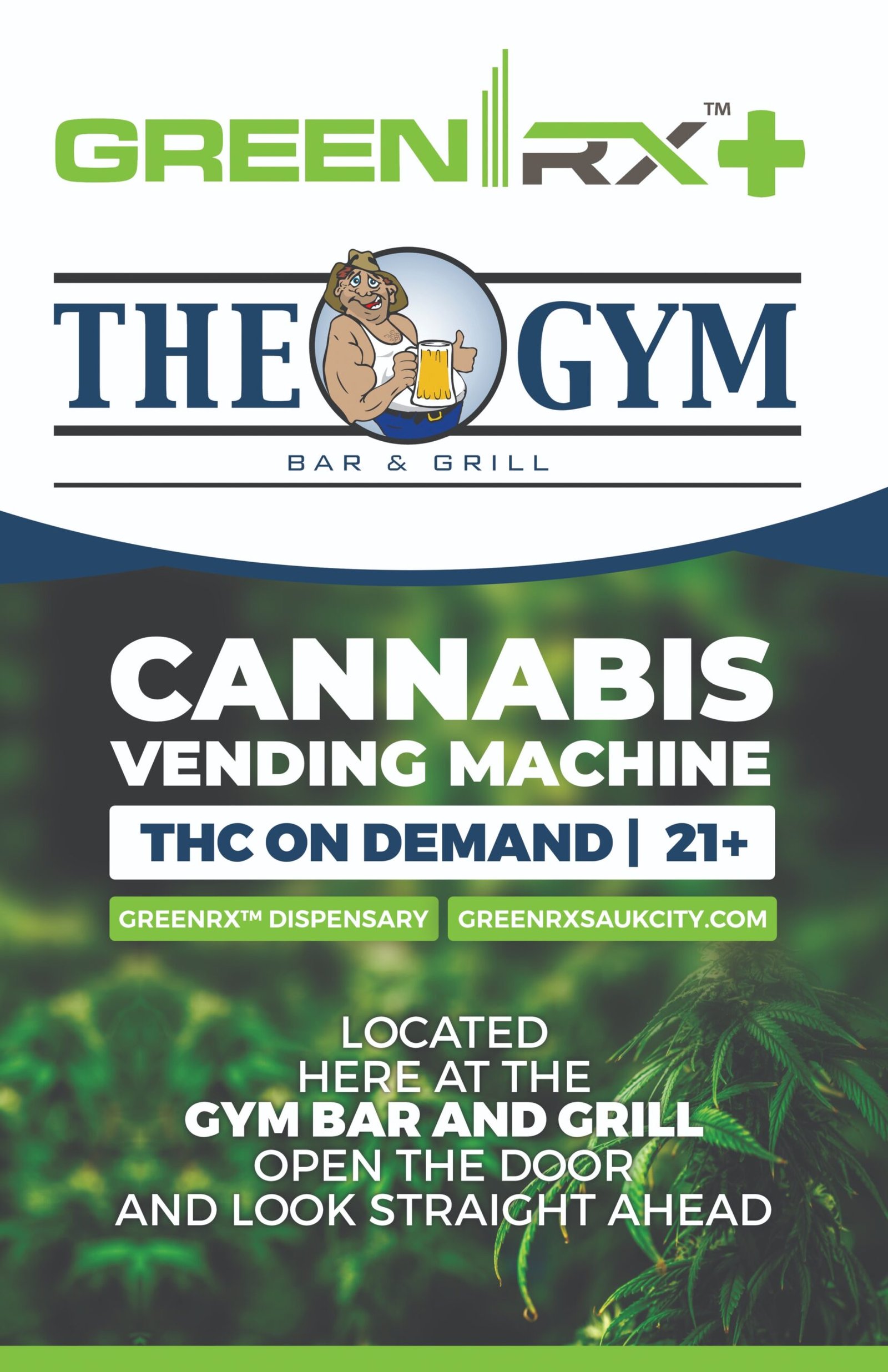THC Vending Machine Sauk City | THCA Joints & D9 Edibles at Gym Bar and Grill on Water St